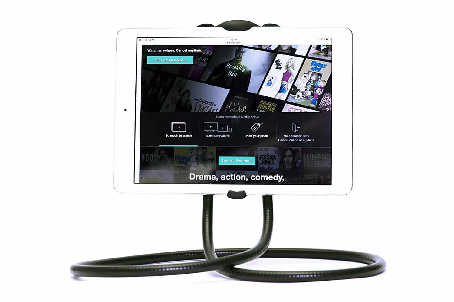 tablette avec un support flexible