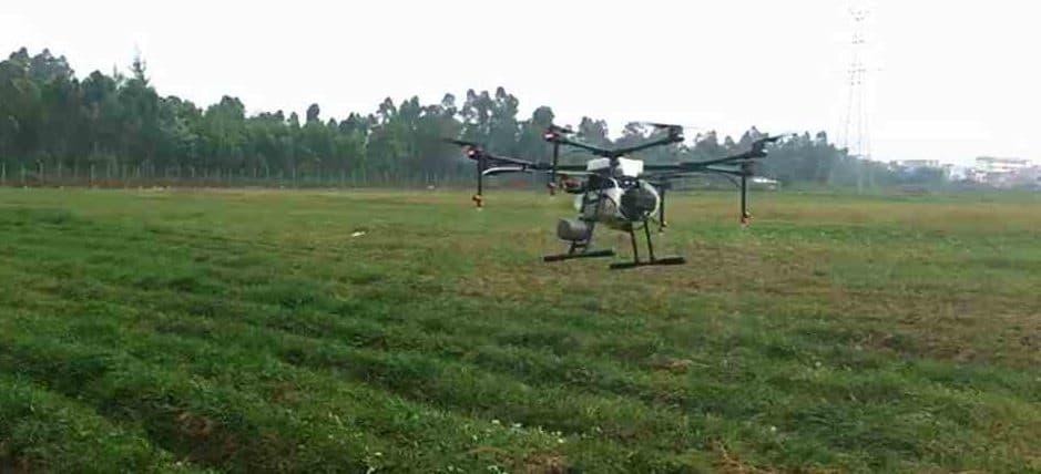 Traitement des parasites de la patate douce avec le DJI MG-1P