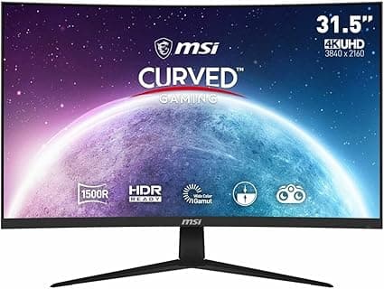 MSI G321CUV Écran PC Gaming Incurvé 31,5" 4K - 3840x2160, 60Hz / 4ms, 16:9, Adaptive-Sync - DisplayPort 1.2a, HDMI 2.0b