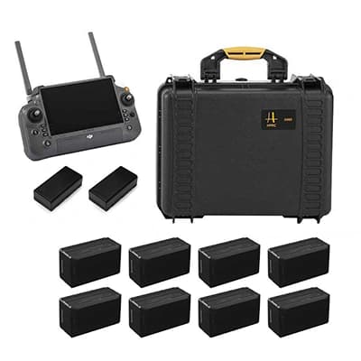 Valise HPRC2460 pour radio DJI RC Plus et batteries TB30 et WB37 vue d'ensemble
