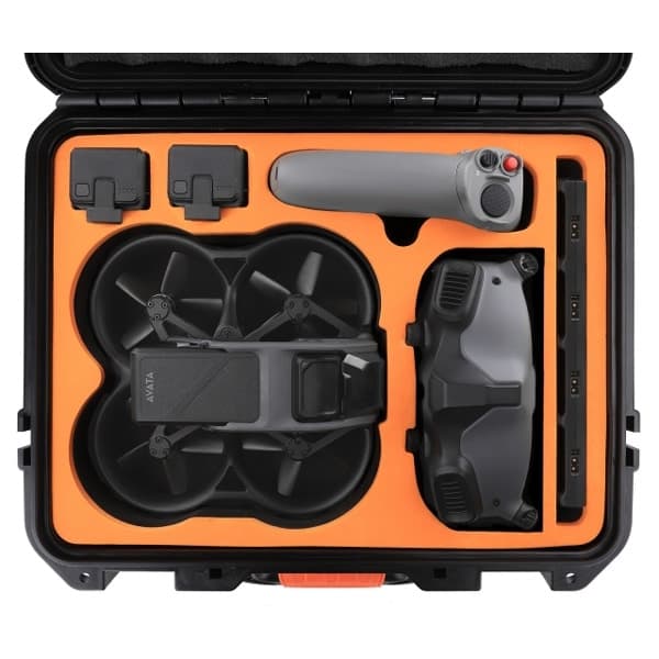 Valise étanche pour DJI Avata vue avec drone
