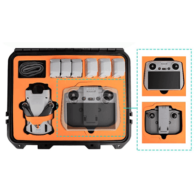 Valise étanche pour DJI Mini 3 Pro vue ouverte.jpg